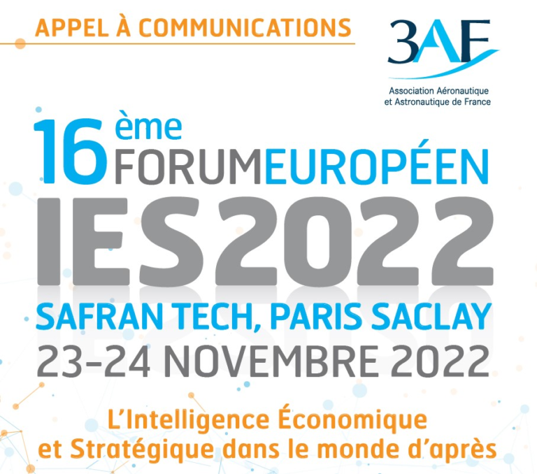 Appel à communications :16ème FORUM EUROPÉEN IES 2022